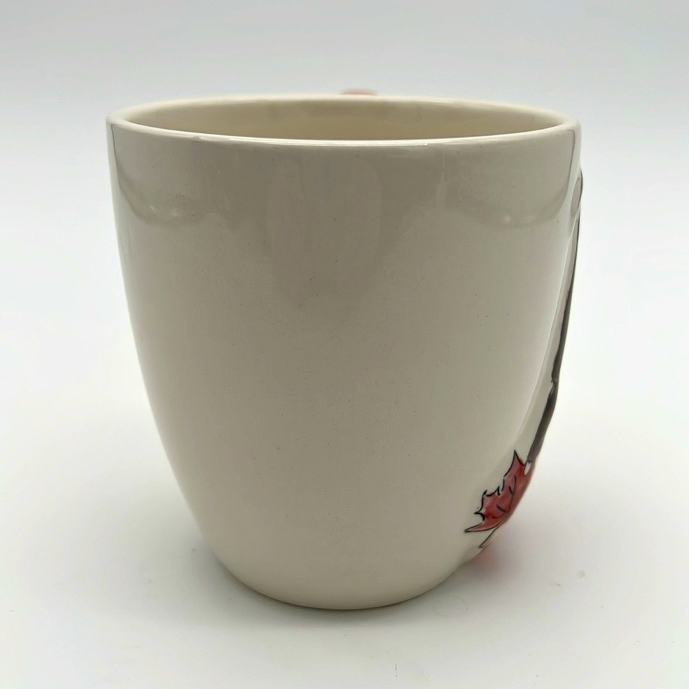 Gnome Autumn Fall Leaf Mug with Orange Handle - Picture 3 of 10